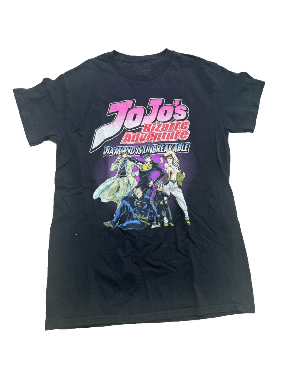 JoJo's Bizarre Adventure Shirt Mens Small Black Diamond Is Unbreakable Anime Tee